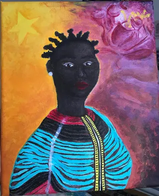 Inspired by the cover of Rebecca Deng and Ginger Kolbaba's book: What They Meant For Evil